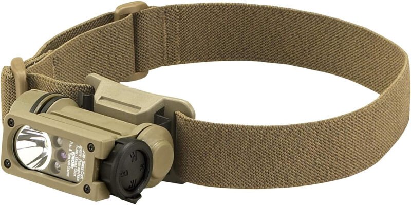 Streamlight 14512 Sidewinder 47 Lumens Compact II Military Model Angle Head Flashlight, Headstrap and Helmet Mount Kit