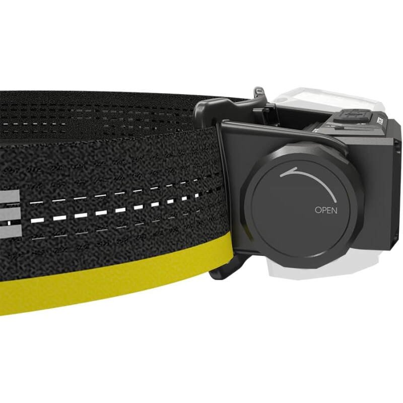 Nitecore HC65 UHE Headlamp, 2000 Lumen Heavy Duty Metal, USB-C Rechargeable with White, Red, and Reading Lights for Camping, Hiking, Hunting, and Industrial Works with LumenTac Organizer (Black)