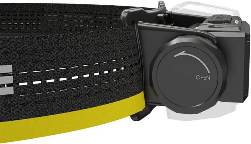 Nitecore HC65 UHE Headlamp, 2000 Lumen Heavy Duty Metal, USB-C Rechargeable with White, Red, and Reading Lights for Camping, Hiking, Hunting, and Industrial Works with LumenTac Organizer (Black)