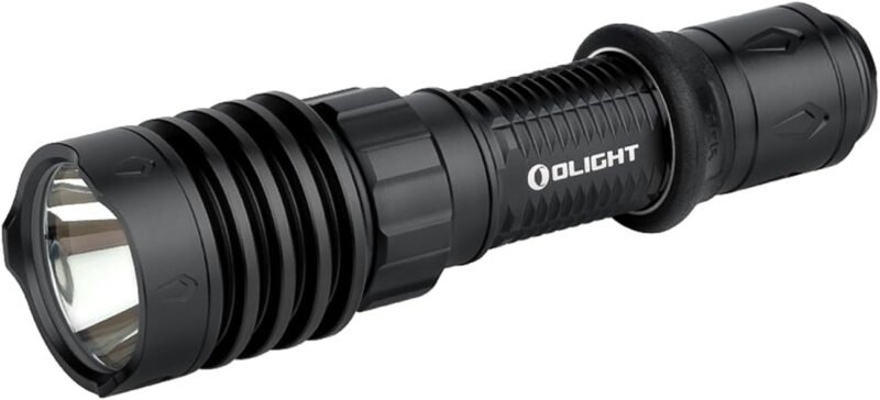 OLIGHT Warrior X 4 Rechargeable Tactical Flashlight 2,600 High Lumens with 630 Meters Long Range Thrower, Powerful Tail-Switch Light with USB-C Charging, Dual-Output for Daily (Black)