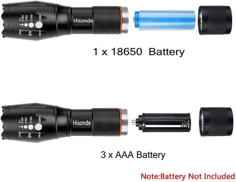 Military Grade Tactical 5 Mode High Lumens Waterproof LED Flashlight (3)