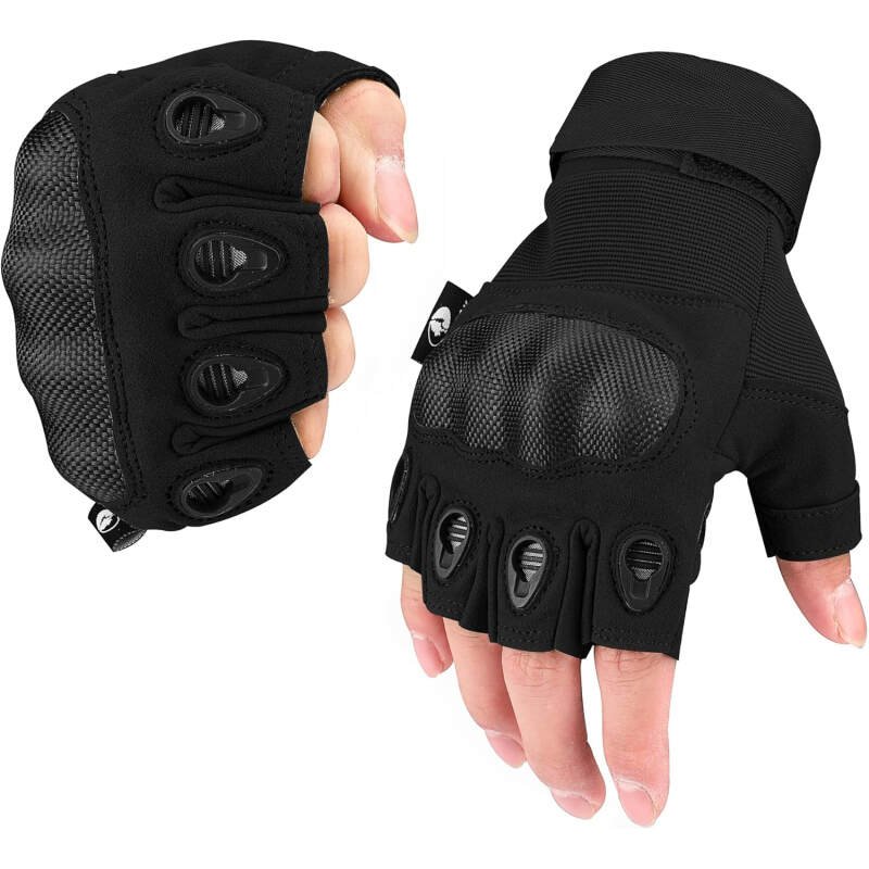 Mossy Oak Fingerless Tactical Gloves for Men