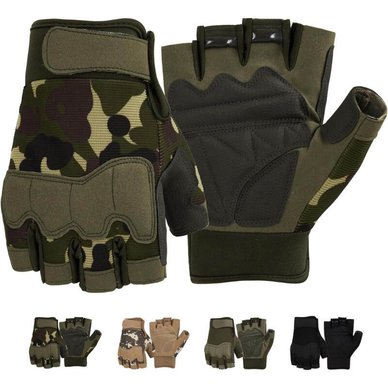 FIORETTO Fingerless Gloves for Shooting Half Finger