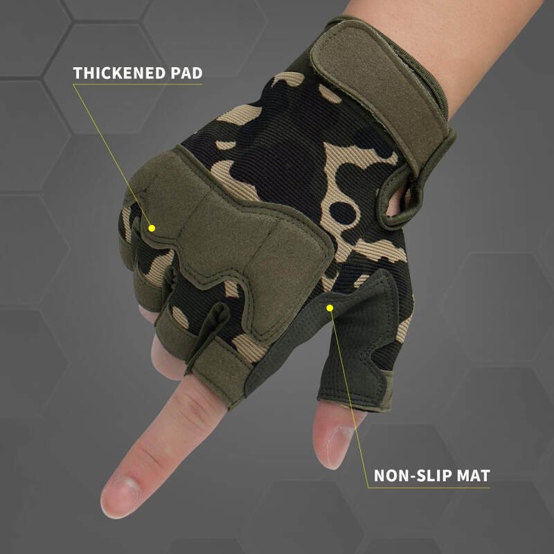 FIORETTO Fingerless Gloves for Shooting Half Finger