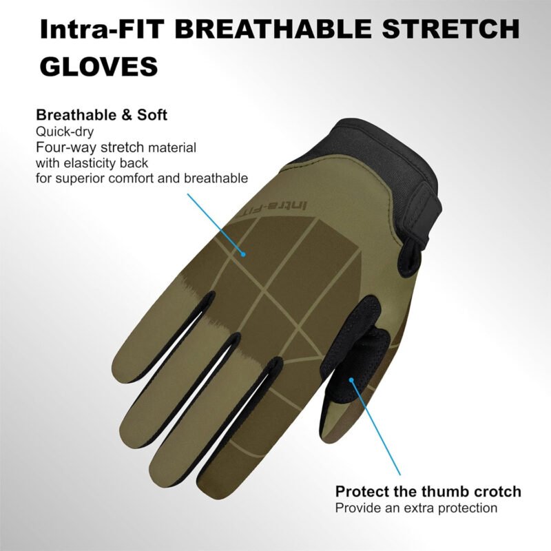 Patrol Gloves,Law Enforcement,Anti-slip Shooting Glove with Touchscreen,Lightweight and High Dexterity(1 Pair)