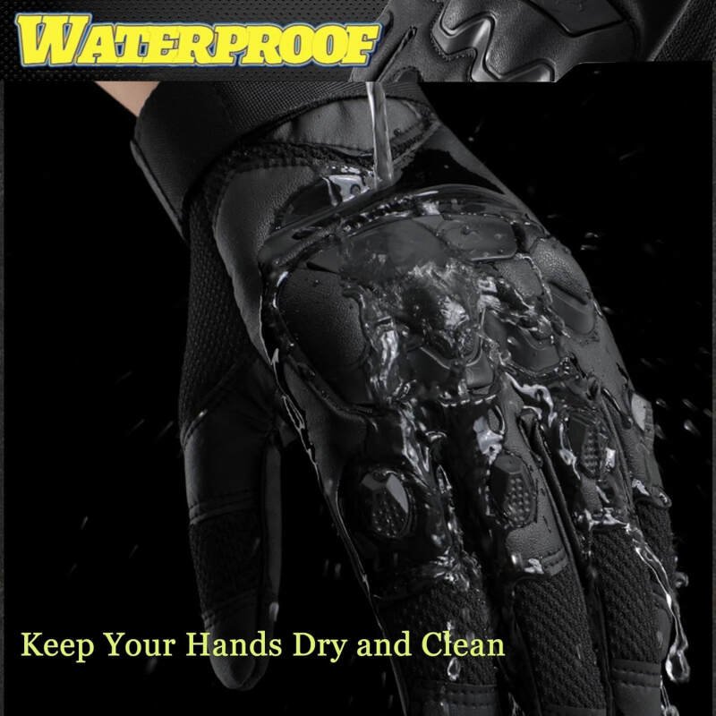 Tactical Gloves for Men Touchscreen Gloves with Hard Shell Leather Palm Padding