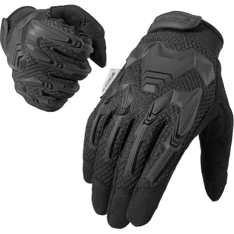 WTACTFUL Rubber Guard Tactical Gloves for Men