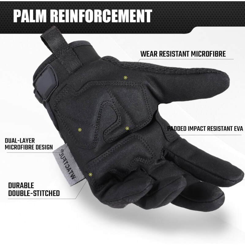 WTACTFUL Rubber Guard Tactical Gloves for Men