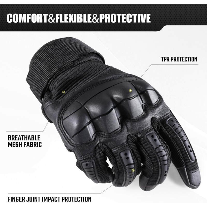 AXBXCX Touchscreen Motorcycle Tactical Gloves for Men