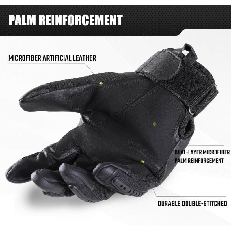 AXBXCX Touchscreen Motorcycle Tactical Gloves for Men