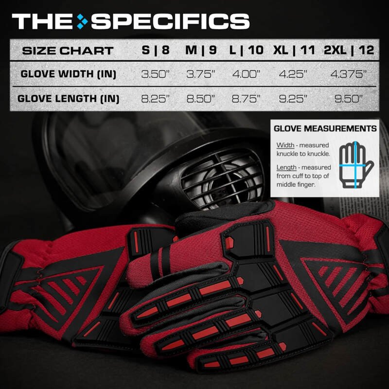 Glove Station – Impulse Guard Tactical Gloves for Men – Touch Screen Working Gloves