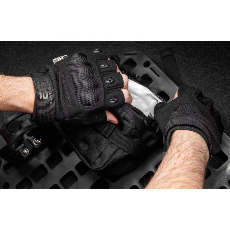 Glove Station The Combat – Fingerless Knuckle Tactical Gloves for Men – Motorcycle Gloves for Tactical Shooting, , Hunting, Police Work and Hiking