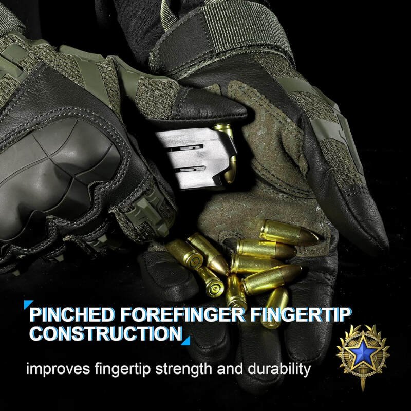 WTACTFUL Rubber Guard Tactical Gloves for Men Touchscreen  Motorcycle Hunting Outdoor