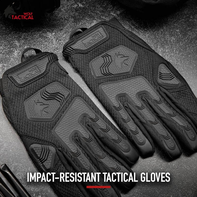 WOLF TACTICAL Shooting Gloves Tactical Gloves for Men Military Gloves,  Gloves for Paintball Combat Army Touchscreen