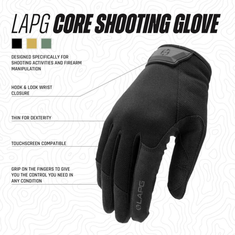 LAPG Men’s Core Patrol Glove, Durable and Lightweight Tactical Work Gloves for Men, Enhanced Grip for Better Control