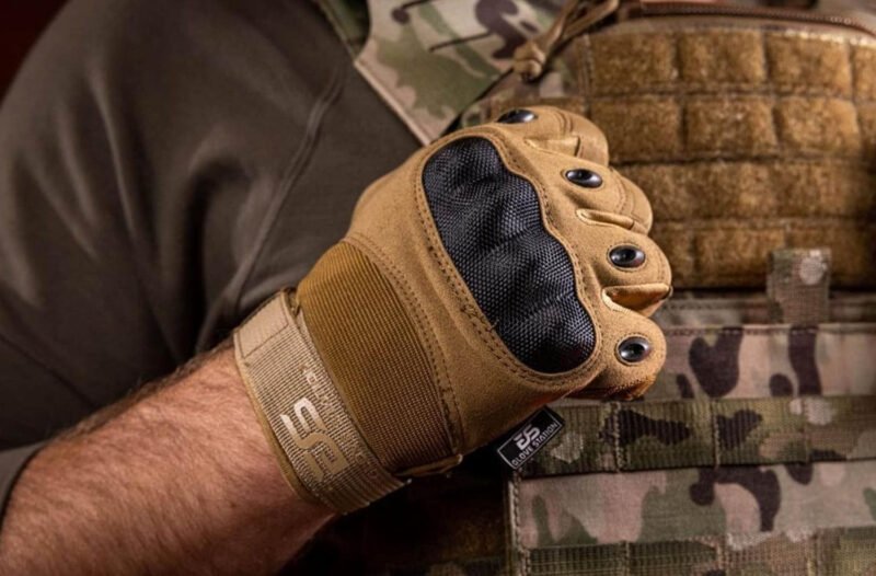 Glove Station – Tactical Shooting Hard Knuckle Gloves for Men and Woman with Touchscreen Fingers – Durable and Comfortable Hand-Gear for Outdoor Work Shooting and Hunting