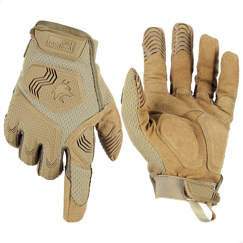 WOLF TACTICAL Shooting Gloves Tactical Gloves for Men Military Gloves,  Gloves for Paintball Combat Army Touchscreen