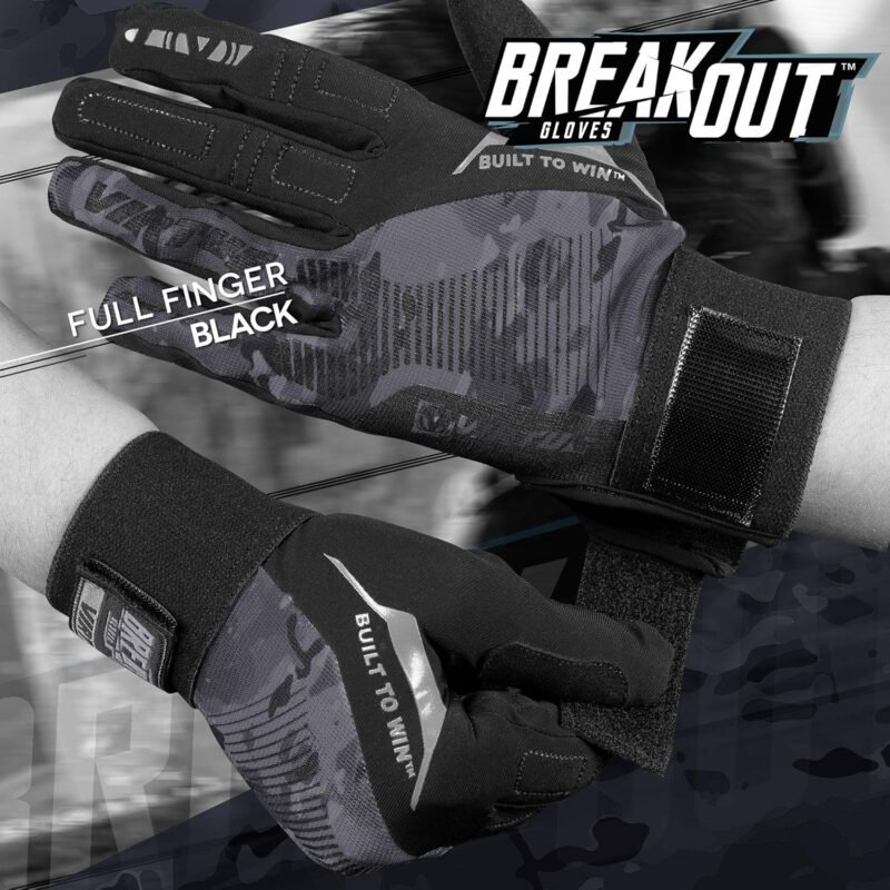 VIRTUE Breakout Gloves – Multi-Sport Ripstop Full Finger Paintball Gloves
