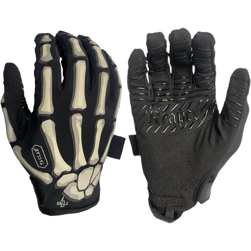 Reaper Summer Lightweight Skeleton High Dexterity Breatheable Non-Slip Tactical Precision Shooting Gloves,for Cycling, Dirt Bike, Mountain Bike and Riding, Black