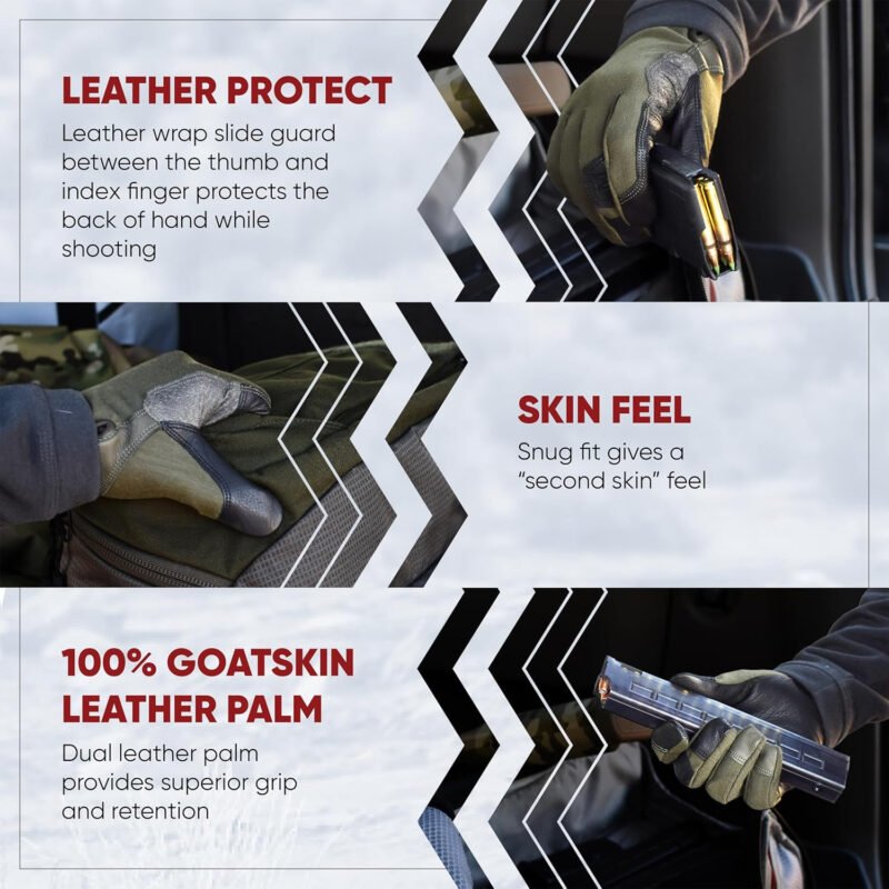 Vertx COF Mens Tactical Gloves, Breathable Glove, Hunting Survival Outdoor Gear, Touch Screen Compatible