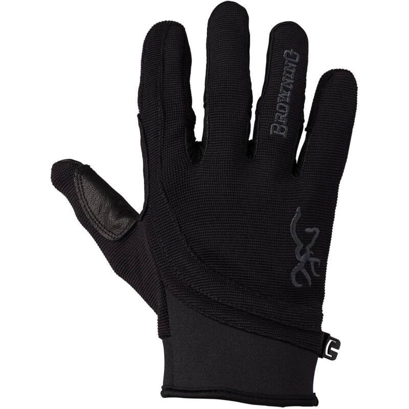 Browning Archery Glove, Black, Adult, Ambidextrous, Padded, Breathable, Touch Screen Support, Archery, Shooting, Outdoor