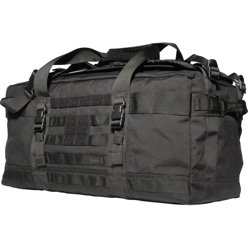 5.11 Tactical Duffel Bag Backpack for Travel, Waterproof, Large Rush LBD Lima 56L, Black, Style 56294ABR