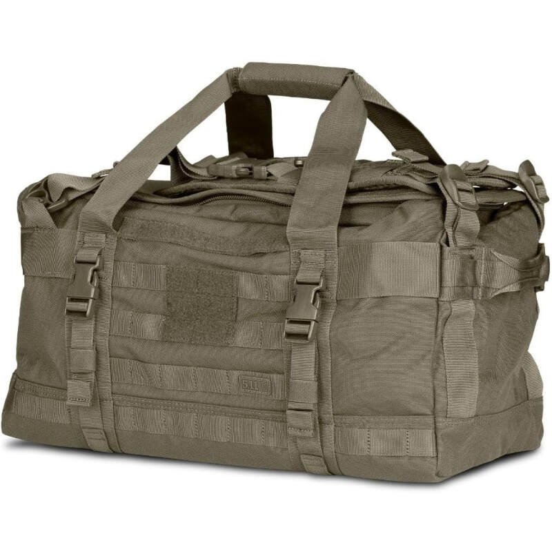 5.11 Tactical Duffel Bag for Travel, Water-Resistant Nylon, Medium, Rush LBD MIKE, 40L, Ranger Green, Style 56293ABR