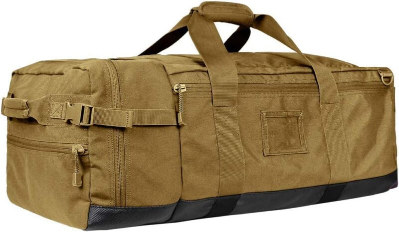 Condor Colossus Duffel Bag – 3 in 1 Rugged Tactical Gear Bag – Backpack/Duffle/Shoulder – Lightweight Multicompartment with 52L Storage (Military, Outdoors, First Responders)