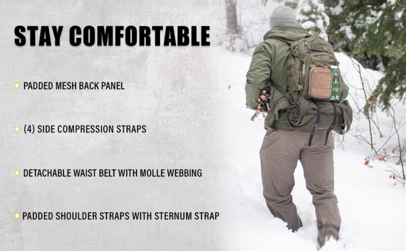 Condor Venture Pack – Tactical Backpack – Military, Survival, First Responders – Laptop Sleeve
