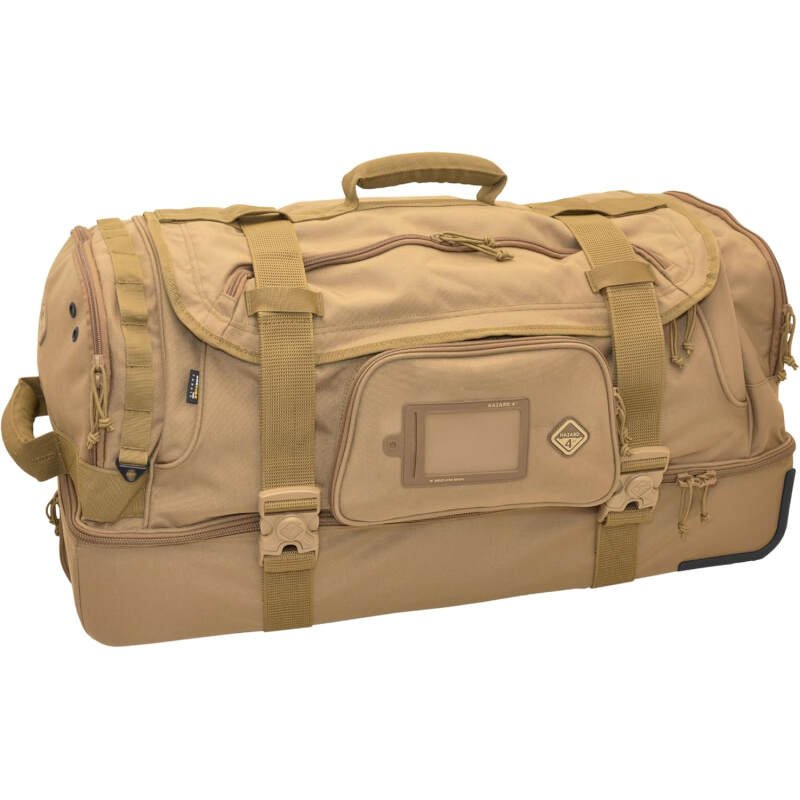 HAZARD 4 Shoreleave – Compartmentalized Rolling Luggage, Tactical Duffle Bag With Wheels, Military Deployment Travel Stiff Bottom Duffle (103.4 L)