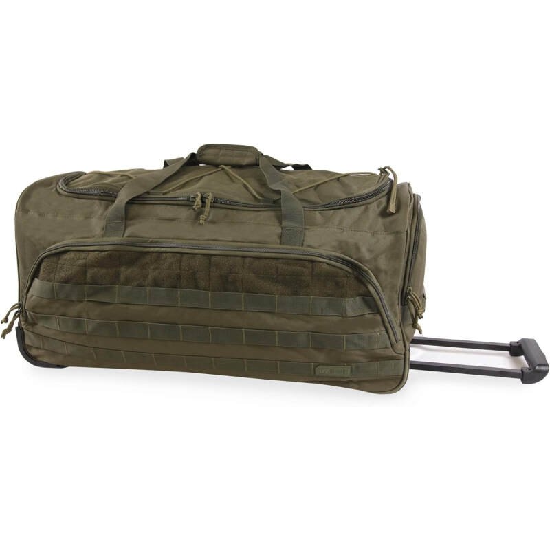 Highland Tactical Squad Rolling Duffel, Dark Green, One Size