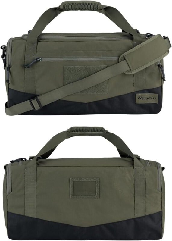 IDOGEAR Tactical Deployment Bag Military Duffle Bag 33L With Shoe Compartment Heavy-Duty Luggage Bag For Outdoor Hiking Traveling Camping(Ranger Green)