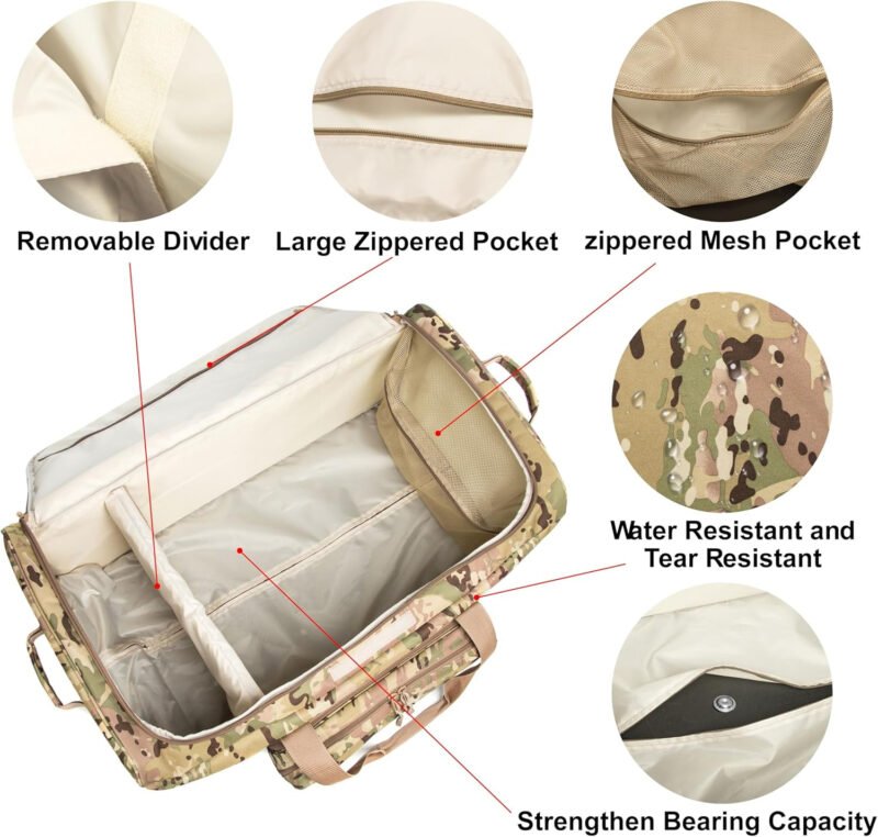 Mountain Land 120L Duffle Bag for Men and Women Large Luggage Bag with Wheels Travel Suitcase
