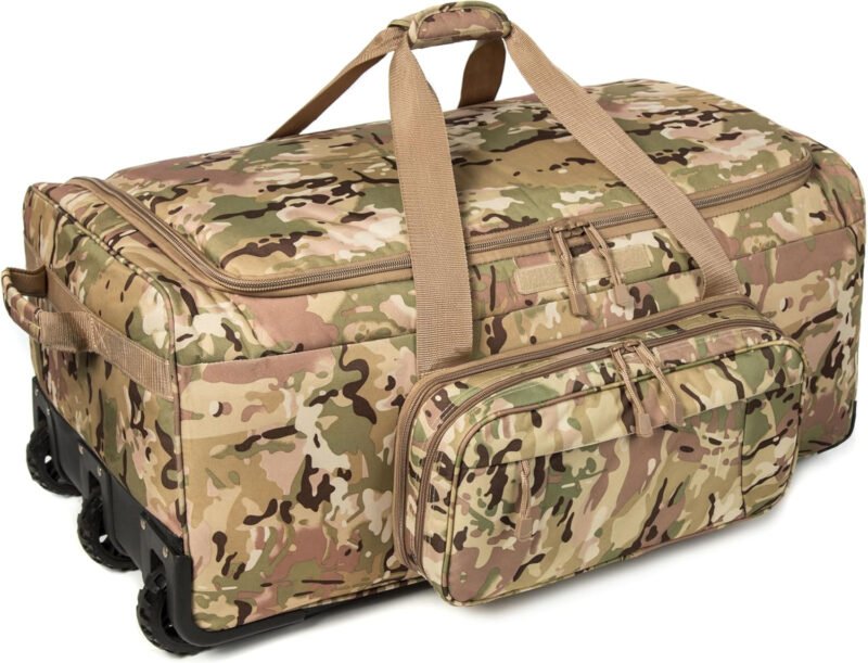 Mountain Land 120L Duffle Bag for Men and Women Large Luggage Bag with Wheels Travel Suitcase