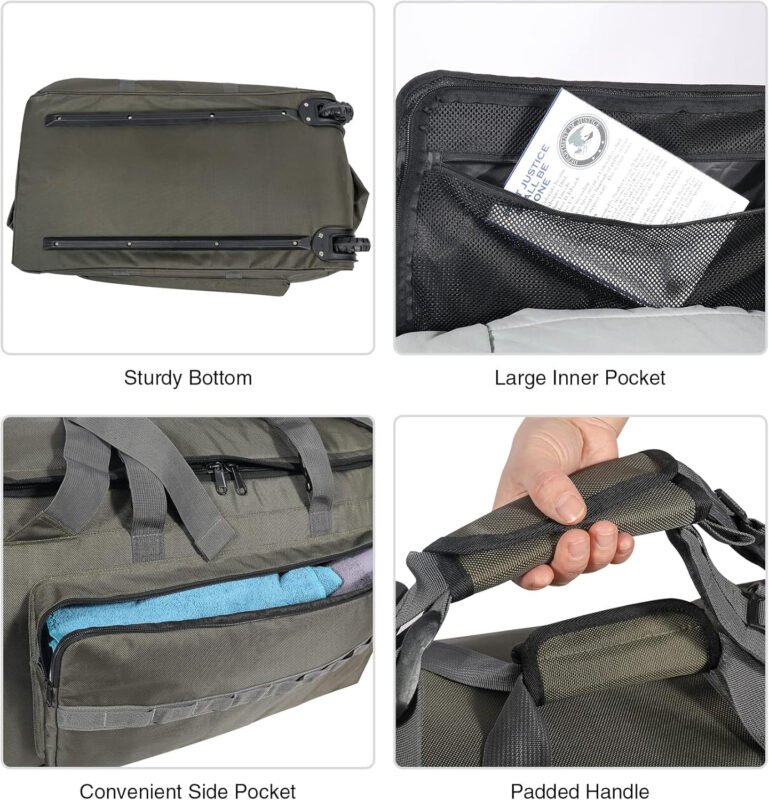 REDCAMP 85L/120L/140L Foldable Duffle Bag with Wheels, Large Travel Duffel Bag