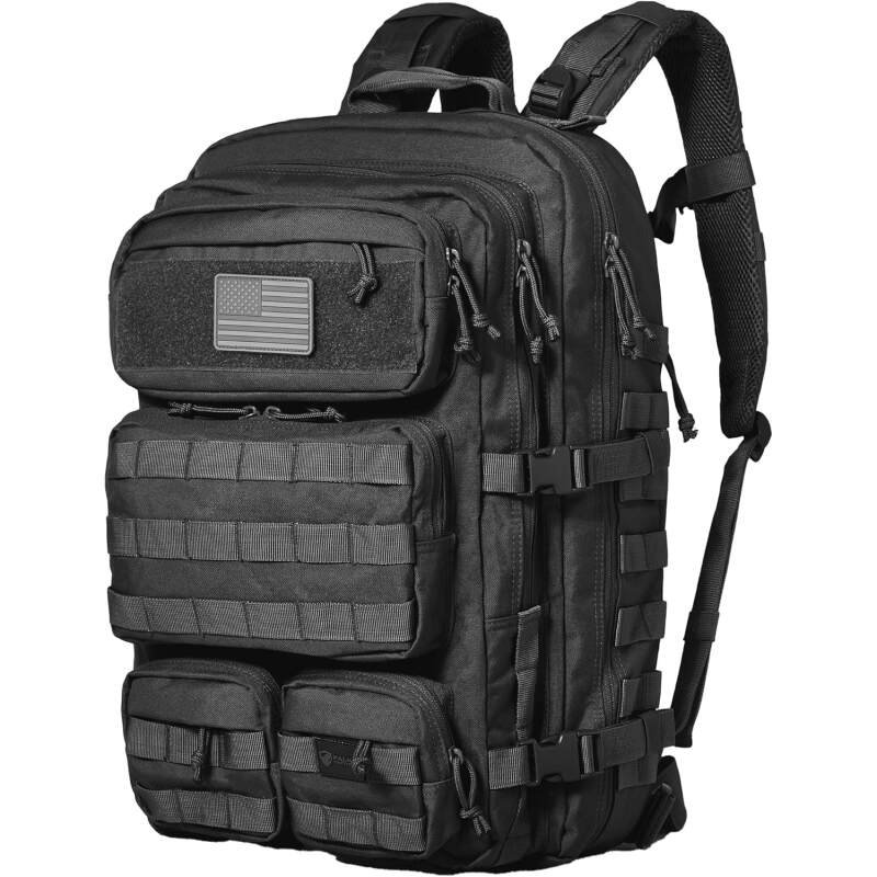 Falko Tactical Backpack 50L, 2.4x Stronger, Military Backpack, Heavy Duty Rucksack, Molle Large Backpack, Work, Outdoors
