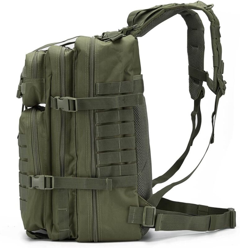 QT&QY 45L Military Tactical Backpacks For Men Camping Hiking Trekking Daypack Bug Out Bag Lage MOLLE 3 Day Assault Pack