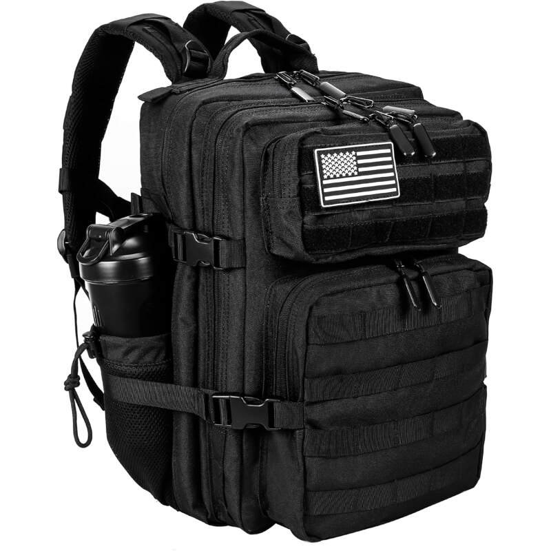 LHI Tactical Military Backpack for Men and Women 25L/35L Army Assault Pack Bag Small Rucksack with Bottle Holder