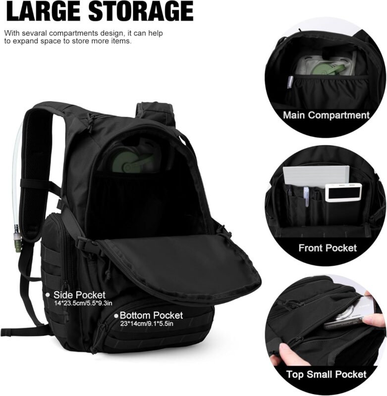 Mardingtop 25L Tactical Backpacks Molle Hiking daypacks for Camping Hiking Military Traveling Motorcycle