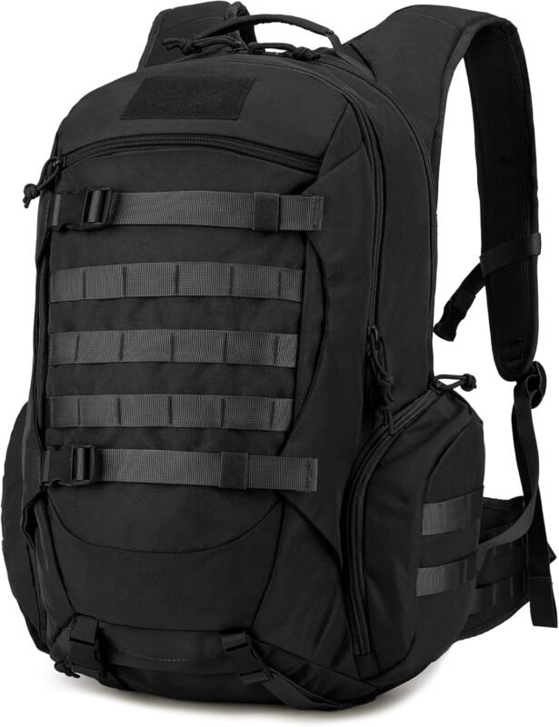Mardingtop 35L Tactical Backpacks Molle Hiking daypacks for Camping Hiking Military Traveling Motorcycle(With Rain-cover)