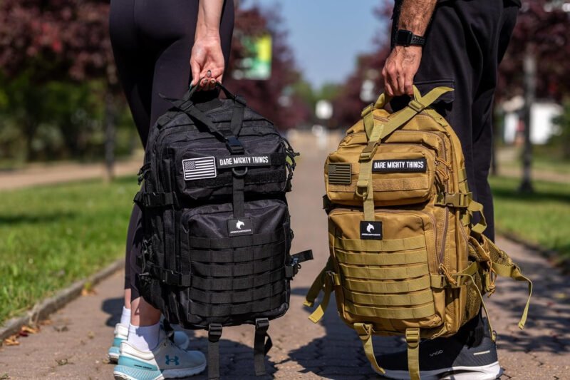 45L Elite Tactical Backpack | 3X Stronger Work & Military Backpack | Water Resistant and Heavy Duty | 3 Day MOLLE Bug Out Bag (Carbon Black)