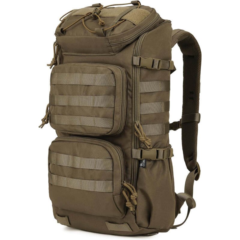 Mardingtop Tactical Backpacks Molle Hiking daypacks for Motorcycle Camping Hiking Military Traveling,25L Backpack