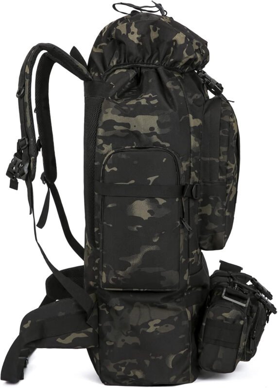 King’sGuard 100L Camping Hiking Backpack Molle Rucksack Military Camping Backpacking Daypack