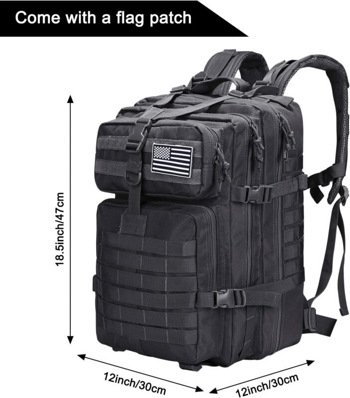 Prospo 40L Military Tactical Shoulder Backpack for Assault Survival Molle Bag Pack Fishing Backpack for Tackle Storage