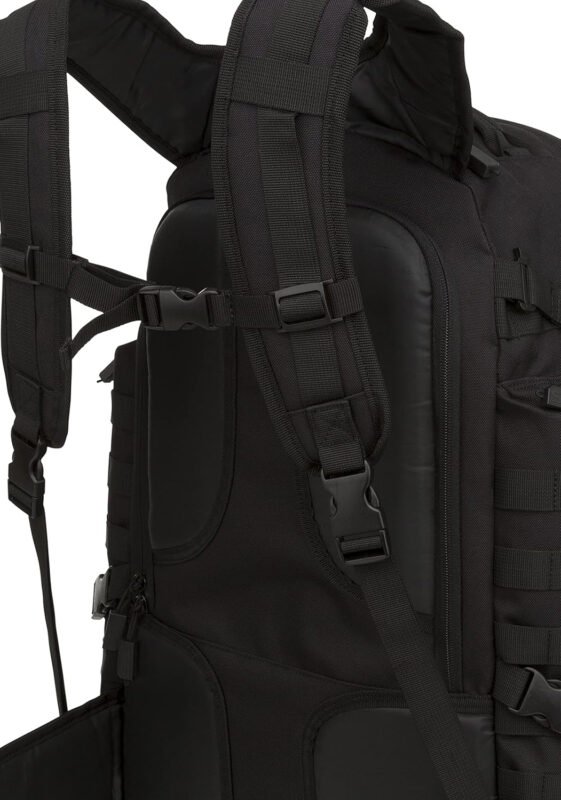 SOG Barrage Tactical Internal Frame Backpack, 64.3-Liter Storage, Black