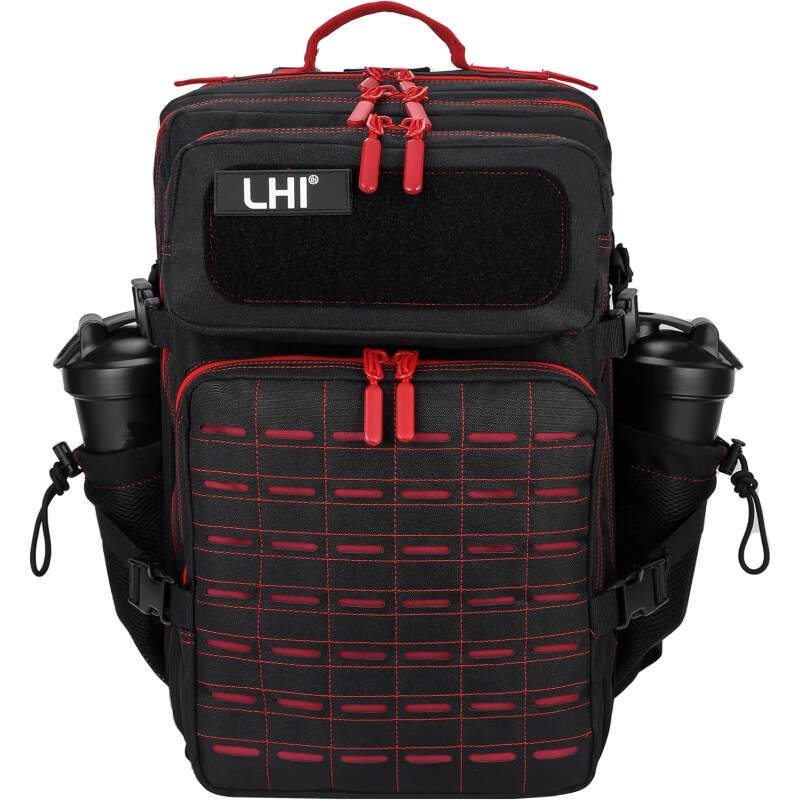 LHI Tactical Military Backpack for Men 25L/45L Large Molle Army Assault Pack 3 Day Hiking Rucksack With Bottle Holder