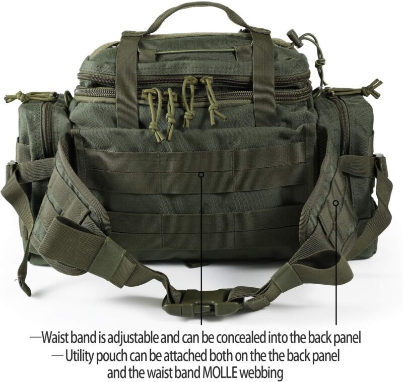 SHANGRI-LA Tactical Range Bag Outdoor Sling Backpack Hiking Fanny Waist Pack
