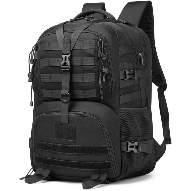 Tactical Backpack for Men,Waterproof Military Backpack Camping Backpack Army Backpack Molle Bag Bug Out Bag Assault Pack Rucksack Hiking Backpack for Men