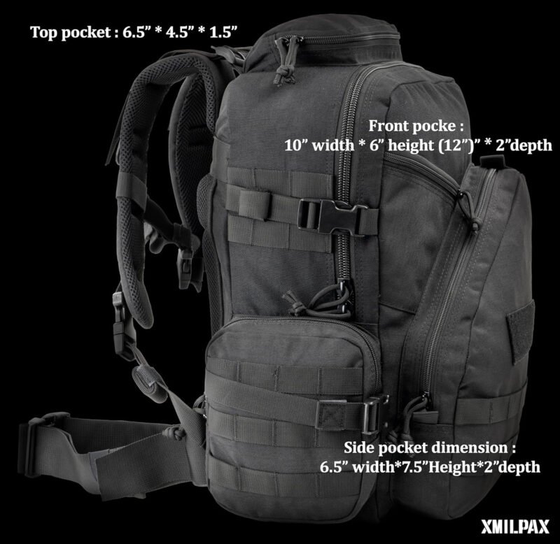 Tactical Backpack EDC Bag MOLLE Daily Pack for Men and Women Every Day Carrying Hiking Camping Travel 22L