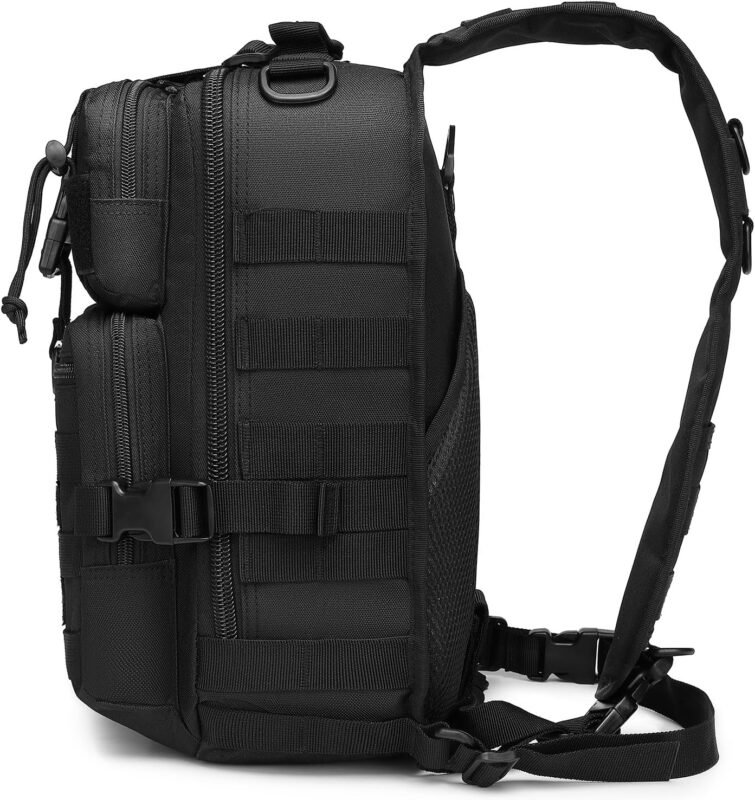 ATBP Tactical Sling Backpack Bag Military Shoulder Bag Pack for Men Molle Crossbody Bag 15L